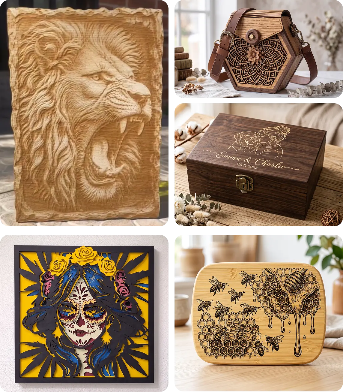 Wood projects made with Aliencell X1